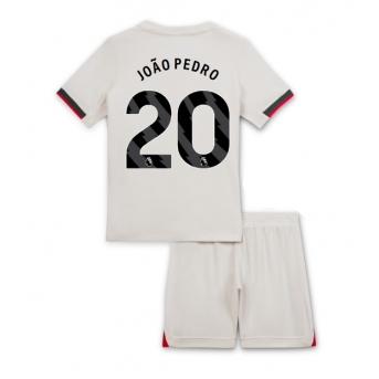 Billige Fotballdrakt Chelsea Joao Pedro #20 Replika Bortedraktsett Barn 2025-26 Kortermet (med bukser)
